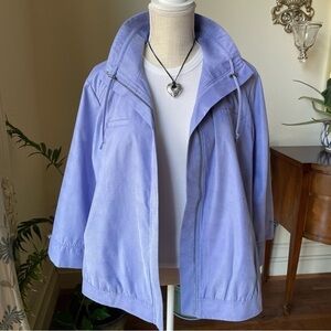 Chico’s Lightweight Reptile Print Windbreaker Jacket